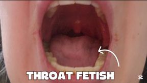 Doctor Checkup: Open Throat and Drinking Water Close-Up