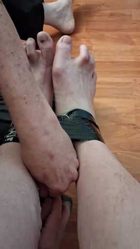 Having My Feet Bound Before the Main Video!