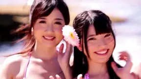 Hot Group Sex On Beach As Charming Japanese Babes Take Turns With One Cock