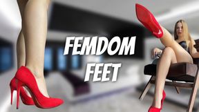 Femdom feet worship