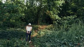 New Girl arrested and cuffed escape in woods