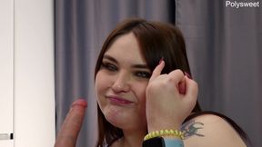 Her boyfriend started, and you can finish after him (cuckold, blowjob, solo)