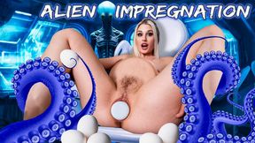 Alien Impregnation Egg laying Belly inflation Transformation