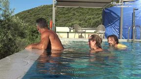 behind the scenes of all natural milf julia north underwater soft in the pool