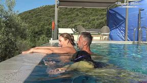 behind the scenes of all natural milf julia north underwater soft in the pool