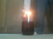 Extinguishing a Candle With a Cumshot