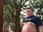 Jerking Off in my Campsite in the Mountains