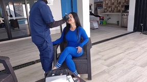 this hot girl doesn t care that her makeup artist is gay and fucks him - aleja and aaroon