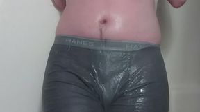 Hairy Trans FTM Shower Titplay, Tdick, and Wet Clothes. 18, 2022