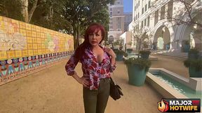 Sexy MILF Vanessa takes BBC in her wet pink pussy and ass