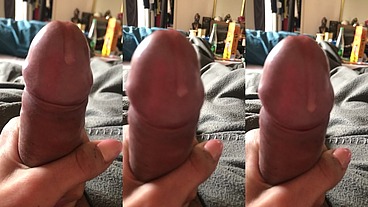 Le genre de goutte qui coule le long de la verge