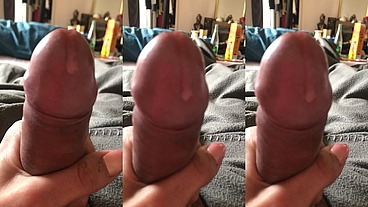 Le genre de goutte qui coule le long de la verge