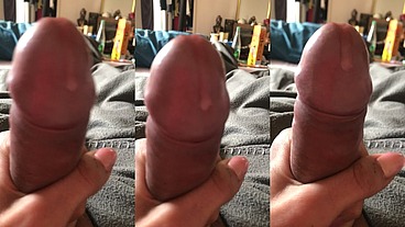 Le genre de goutte qui coule le long de la verge