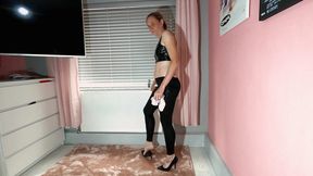 Sexy Danielle Crushing Her Slave Skull 2