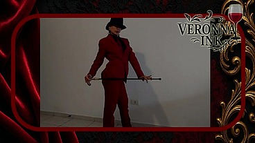 Veronna Ink - Cross Dressing Strip: From Suit & Hat to Lingerie I