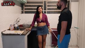 safada mandou marido pro mercado para transar com outro macho na cama do corno