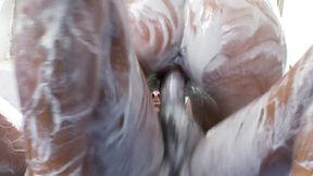 bellina, roxy taggart and leila bee have a marshmallow fluff infused 4 way