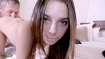 My first scene with the delicious young and petite Spaniard Massy Sweet