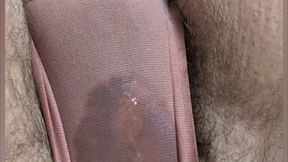 Wetting Pink Sweatpants & Pink Boyshorts