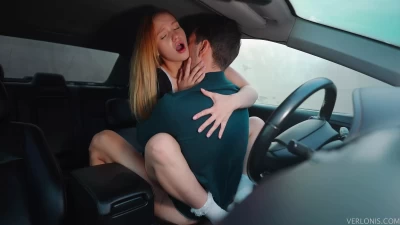 He drove me in my school uniform into the woods in his car to fuck me, and I took off my panties myself