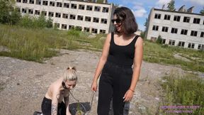 JANE and BETTY - Swim in the puddle and eat the dirt, pig!