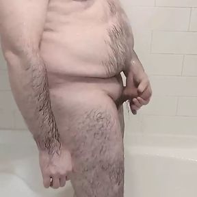 Big, Hairy Dude Jerking off