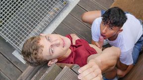 Archi Gold and Ollie Barn fuck in a river house