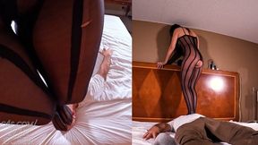 Kloe Love Trampling her Malfunctioning Slave Robot - Bed and Wall Cams 4K