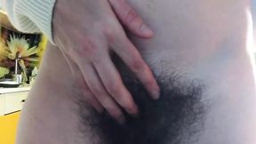 Hairy dance show 2. Big hairy pussy, armpits and asshole. Sweater.