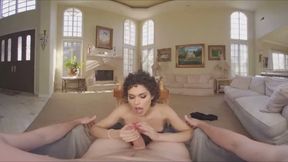 Sexy Slender TGirl Blows and Rides her Man's Cock POV