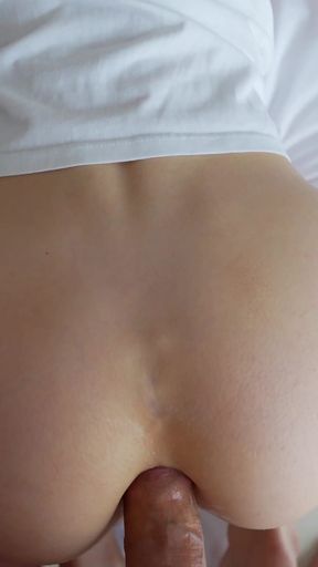 Captivating moment from &quot;We were almost noticed when I was sucking dick on outdoor, and later he fucked me in his room.&quot;