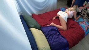 bts - stepdad pumps stepdaughter s pussy full of cum after cuming in wifes ass