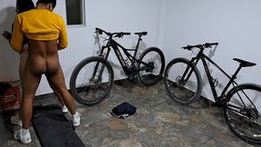 Stepcousin seduces me in the garage &mdash;  we end up fucking against the wall