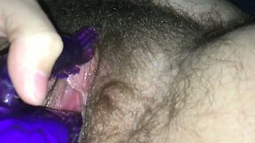 EXTREMELY Hairy FTM Plays With Huge Clit & Rabbit