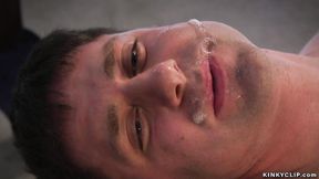 ”Femdom in lingerie pegging man sub”