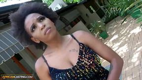 Seductive Black Beauty Gets Hammered by White Bull in Casting Couch XXX