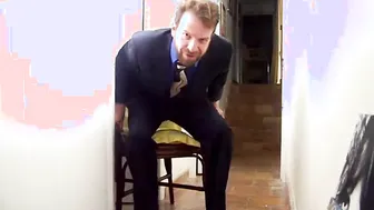 Hairy Bear Daddy Will Strips and Strokes His Big Cock