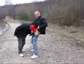 Bareback Boning in the Brisk Outdoors with Horny Amateurs