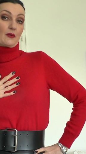 Wide, Tight Belt and Watch Fetish, Your Boss, Your Masturbation During Your Lunch Break, JOI Lady Victoria Valente