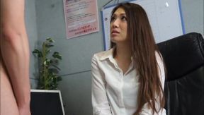 Luscious Japanese AV Star Gives Blowjob & Foot Job Like a Pro