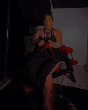 “Worship My Gloves” - Dents Red Leather Glove Tease