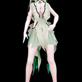 Wuthering Waves Shorekeeper Undress Dance Hentai Say so Song Vertical Screen Mmd 3D Soft Green Hair Color Edit Smixix