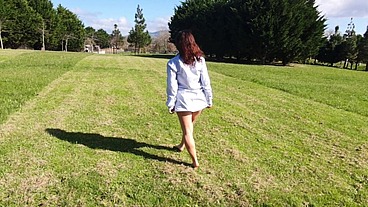 What an Ass she has!! In the park with my Seductive StepMother