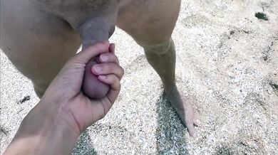 Chinese MILF Wife Beach Handjob Cream Pie Amateur Outdoor Teaser