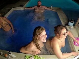 Sexy Tub Fuckfest With Scarlett Gushes, Scarlett Venom & Deliah Grace