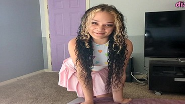 Kiki Cali busts you jerking your big dick JOI
