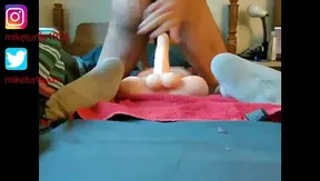 Big Stud Takes Massive Black Dildo Ride – Loud Moans in Hot 12-Min Scene