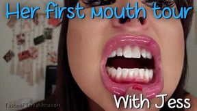 Her First Mouth Tour - Goddess Jess - HD 720 MP4