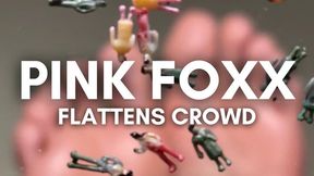 Giantess Pink Foxx Flattens Crowd