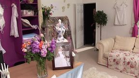 wendy wonders is helping sharon pink get ready for her wedding with a 3 way